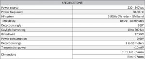 Cosine Developments CD-MV16 sepcifications