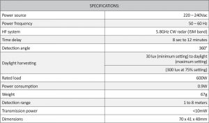 Cosine Developments CD-MV360S sepcifications